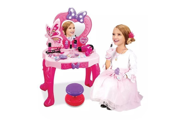Beauty Set Dressing table for a girl with a mirror, sounds and lights