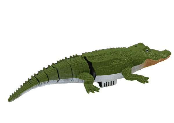 Remotely Controlled Water Crocodile Swimming Into Water By Remote Control