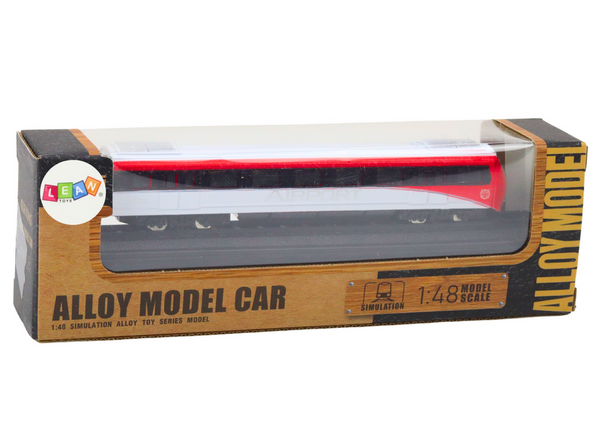 Collectible Model Train Red and White 1:48 Metal