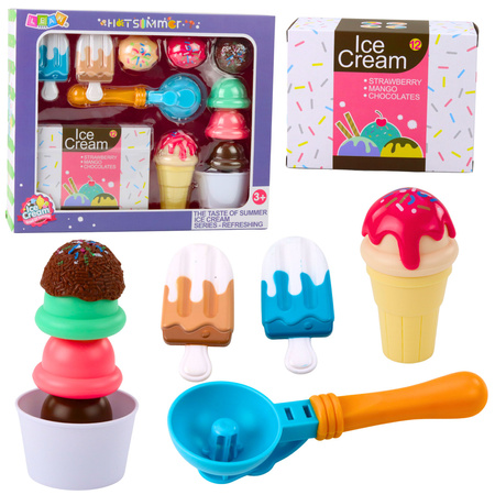Süßigkeiten-Set Eiscreme für Kinder Eiscreme-Löffelbox 14-teilig.