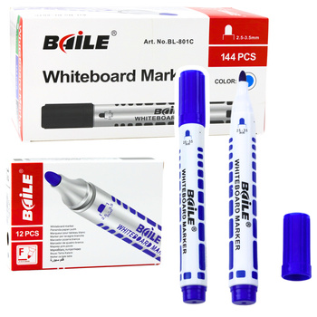 Set of Blue Dry Erase Board Markers 12 pcs
