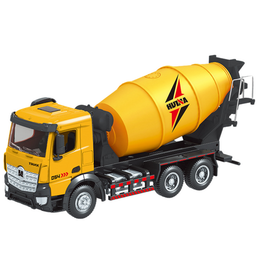 Concrete Mixer Construction Vehicle Metal Huina Yellow 1:50