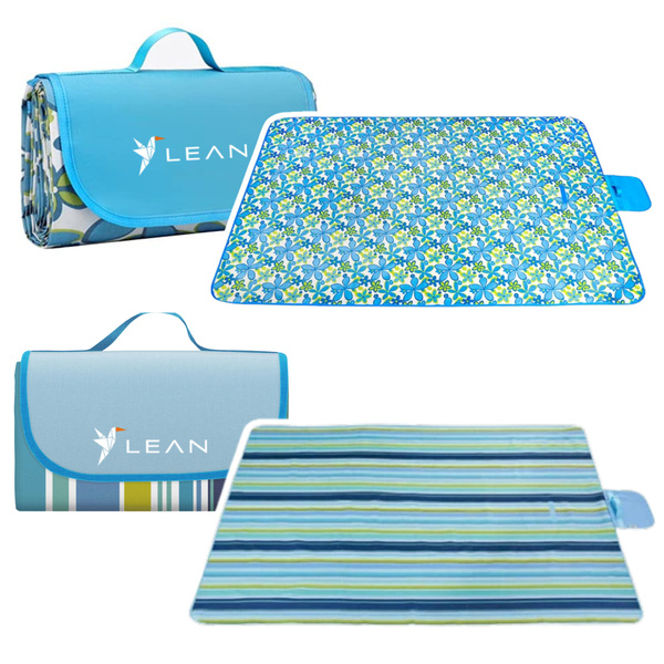 Picnic Beach Blanket Foldable LEAN Patterns 150 x 200cm