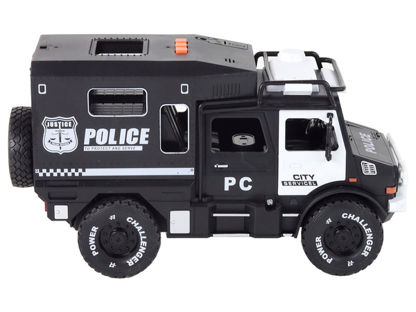 Police Off-Road Vehicle Police 1:14 Police Car Lights Sounds Black