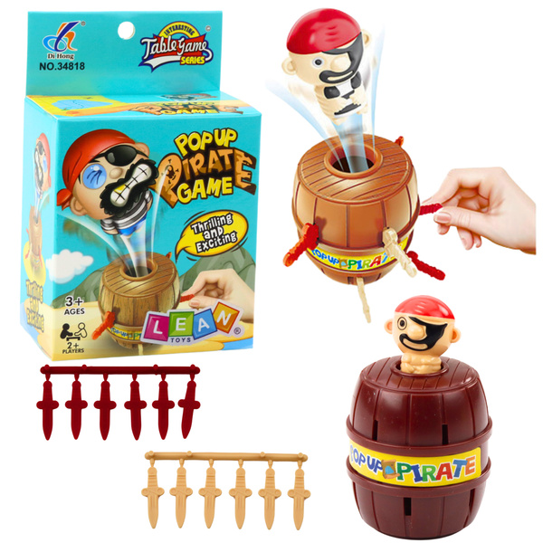 Familien-Arcade-Spiel Jumping Pirate Barrel Schwerter