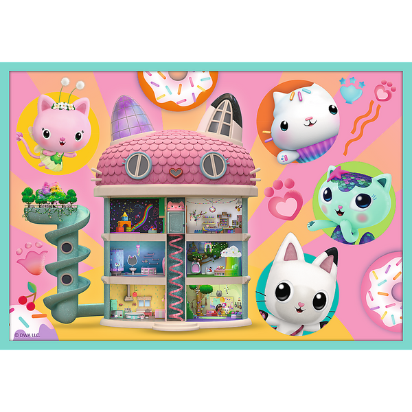 Puzzle - 10w1 - W świecie Gabi - Koci Domek Gabi - Trefl 96003