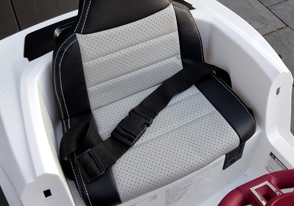 Kinderfahrzeug BBH-718A Weiß EVA-Reifen Ledersitz LED Frontscheinwerfer