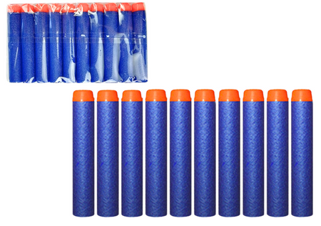 Soft Foam Cartridges For Guns 10 Pieces Blue