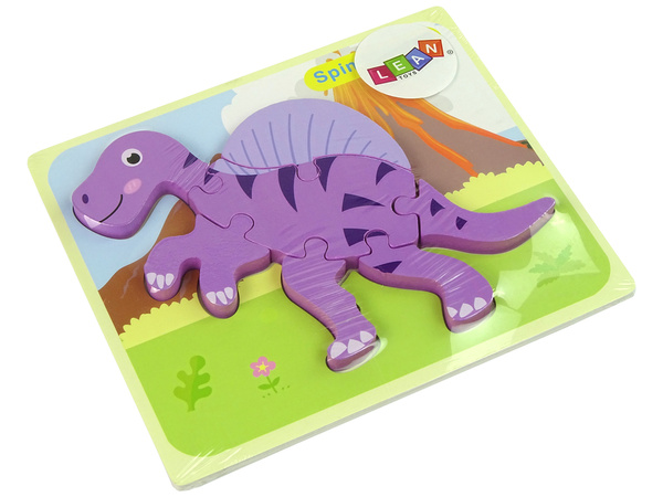 Holzpuzzle Rosa Corythosaurus Dinosaurier