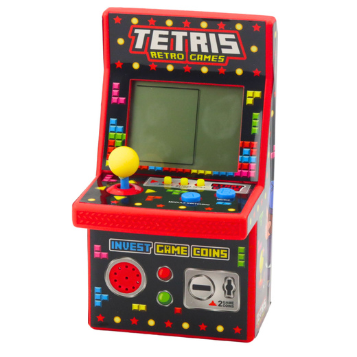 Mini Retro Tetris Spielautomat 49 Spiele 1676 Levels Rot