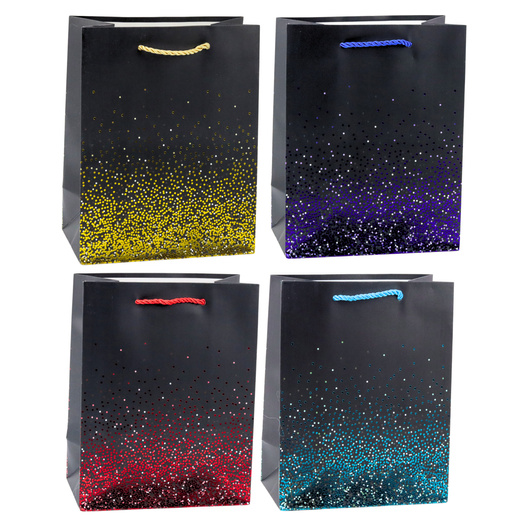 Gift Bag Glitter Gradient Dots 23 x 18 x 10.5 cm