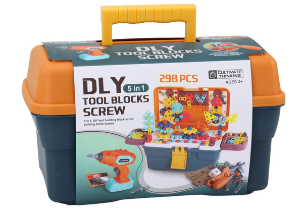 3D Construction Puzzle Bricks In DIY Box Disassembly Drill