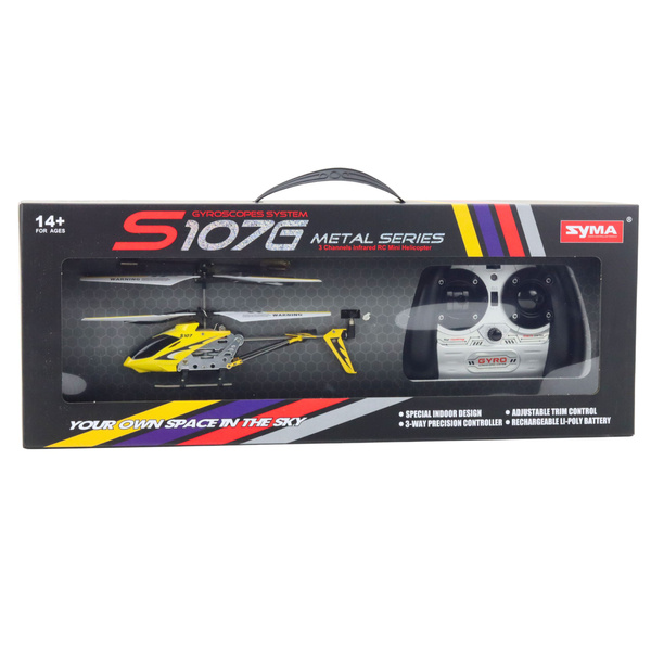 Syma S107G Gyroscope Remote Controlled RC Helicopter Yellow