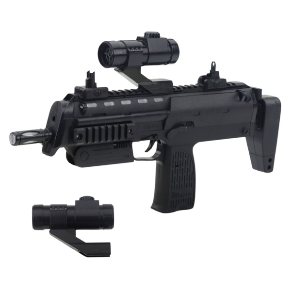 Spielzeuggewehr Waffe Lichter Geräusche Visier Schwarz 41cm