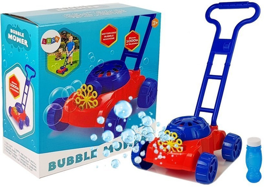 Lawn Mower Bubble Machine Red-Blue Soap Bubbles