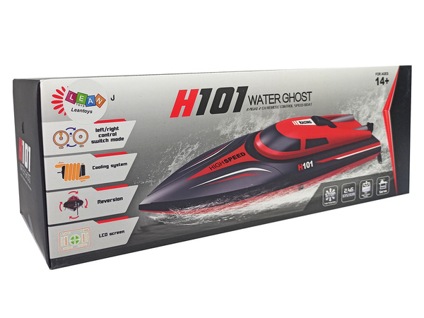 Remote Controlled Powerboat H101 Red 1:48 2.4G 35 km/h
