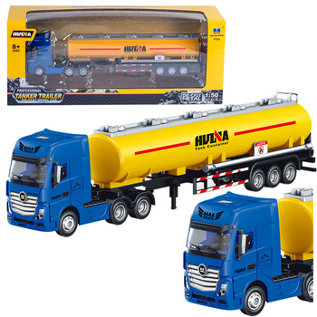 Tank Truck Metal Movable Parts Yellow 1:50