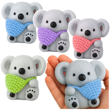 Weiches Koala-Anti-Stress-Squishy mit Wollbeutel, 8,5 cm