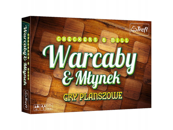 Gra planszowa Warcaby i Młynek Trefl 01681