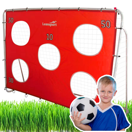 Soccer Training Goal with Target Mat Red 213x152x75cm