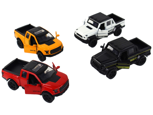 Car Vehicle with Trailer 1:36 Sounds of Light 4 Colors