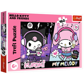 Puzzle - 160 - Kuromi rules - Hello Kitty Trefl 15430