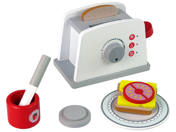 Holztoaster Frühstückszubehör Knopf für Kinder