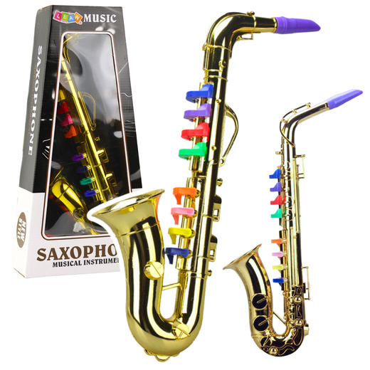 Instrument Muzyczny Dla Dzieci Saksofon Zabawkowy Złoty