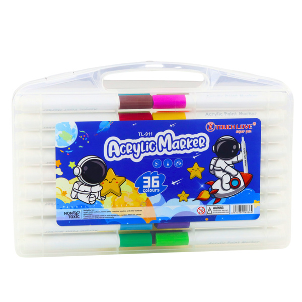 Set of Acrylic Marker Pens in Organizer 36pcs.