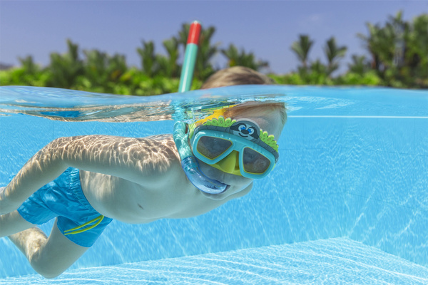 Grun Bestway 24059 Tauchmaske mit Tierschlauch