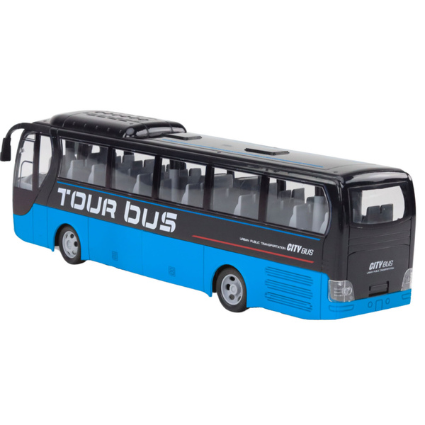 Remote Controlled Bus RC Remote Control Lights Blue 39cm