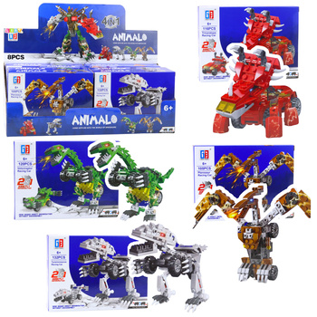 Dinosaur Car 2in1 Construction Blocks 105-132 pcs Mix
