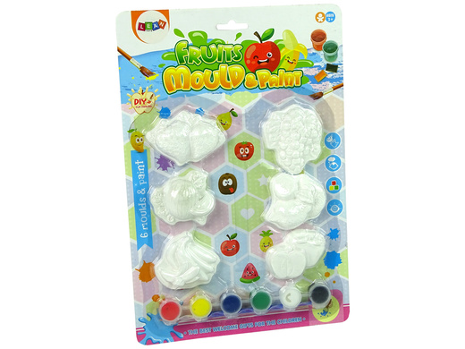 Gipsmalerei Set Frucht Trauben Bananen