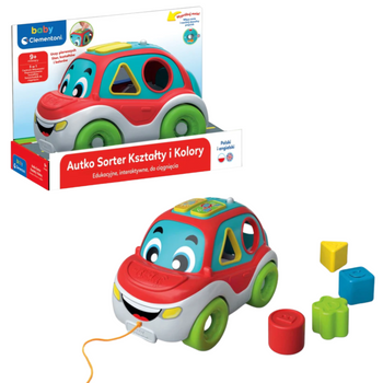 Interaktives Auto mit Formen- und Farbensortierer (Polnisch & Englisch) Clementoni 50808