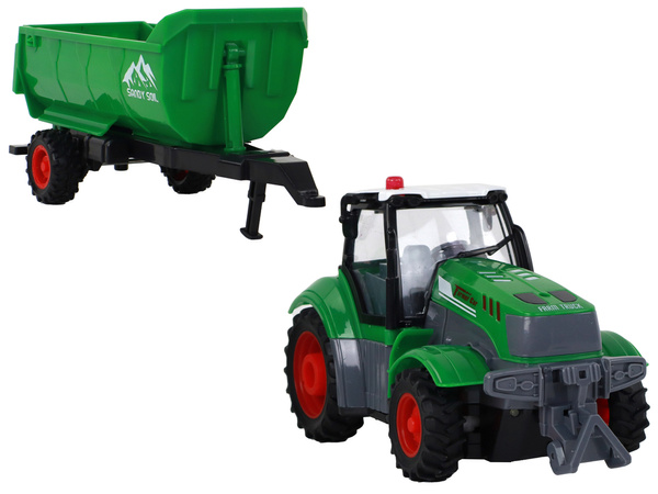 R/C-Traktor mit Anhänger 1:24 Lichter Grün