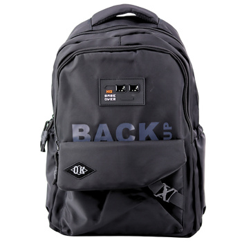 City Schulrucksack 6 Taschen Back Up Schwarz 23L 46cm