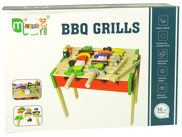 Wooden Grill Accessories Barbecue Skewers Grilling Baking