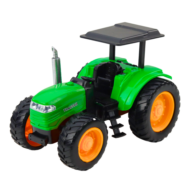 RC Green Remote Controlled Farm Tractor With Trailer