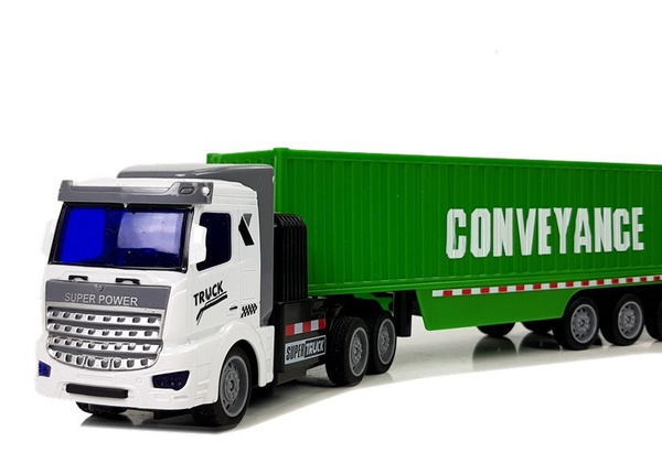 Remote Controlled 27 Mhz 1:48 Green Delivery Truck