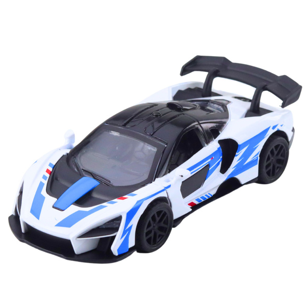 Sports Car Metal Drive Opening Doors White 1:32