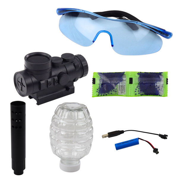 AK47 Rifle For Water Balls Hydrogel Graffiti Orange