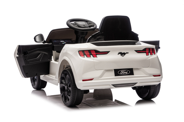 Ford Mustang Mach-E White 24V Battery-Powered Car