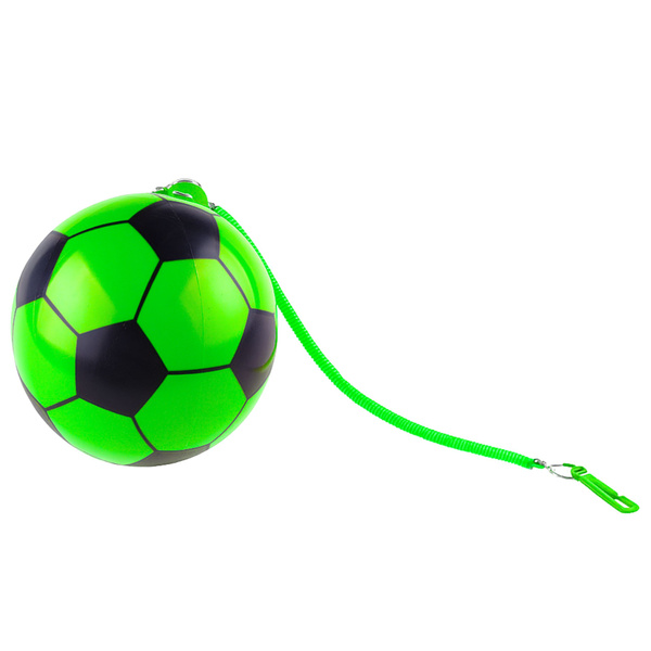 Rubber Soccer Ball Spring Holder Green 22cm