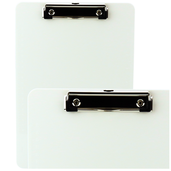 Clipboard Board Writing Ruler A4 Plastic White