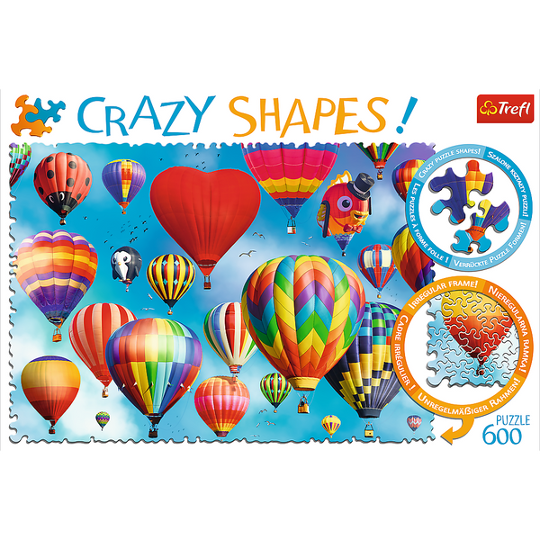 Puzzle - 600 Crazy Shapes - Colorful Balloons 11112