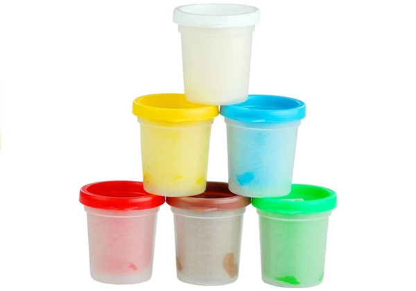 Geburtstagstorte Spielkneten Set Kreativset 6 Dosen Geburtstagsparty Knete