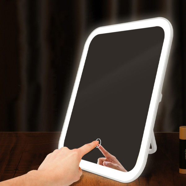 LED Illuminated Makeup Cosmetic Mirror Wireless White