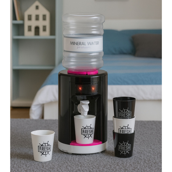 Spielzeug-Wasserspender für Kinder mit Licht und Geräuschen, rosa