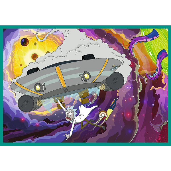 Puzzle - 4x250 - Die verrückte Welt von Rick and Morty - Warner Rick and Morty Trefl 13338