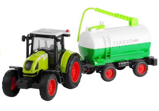 Tractor with a Trailer Tanker Sound Friction Motor 37,5 cm